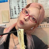New Y2K Style Retro Blue Green Square Small Frame Glasses Frame Women's Anti Blue Light Glasses 2024 Fashion Eyeglasses Frame