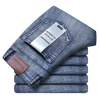 Wthinlee New Business Men's Jeans Casual Straight Stretch Fashion Classic Blue Black Work Denim Trousers Male Brand Clothing