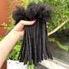 0.6cm 4-8Inch Regular Loc Extension Human Hair 50 Strands Full Handmade 100% Human Hair Dreadlock Extensions for Men Women