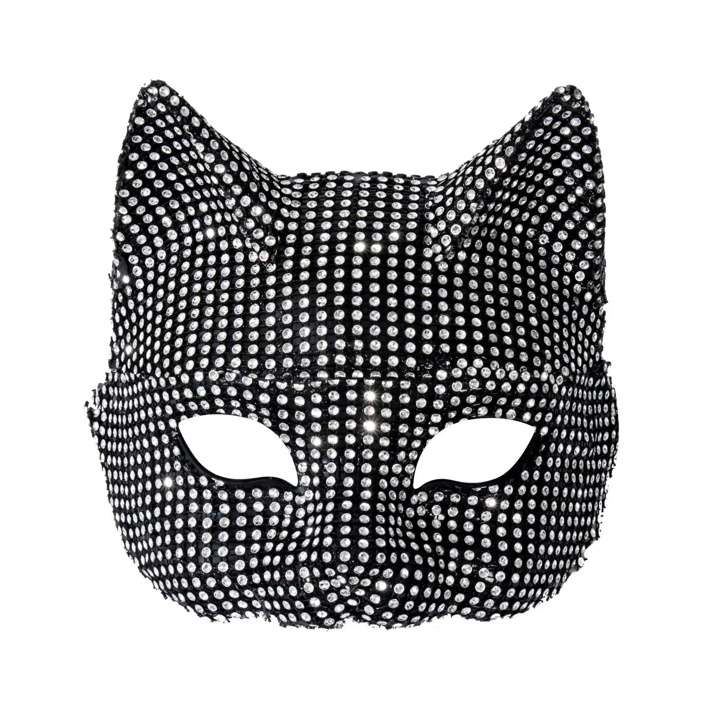 Shiny Cat Ear Masks Cosplay Halloween Party Costume Accessories Long Gloves Sexy Bling Kitten Half Masks