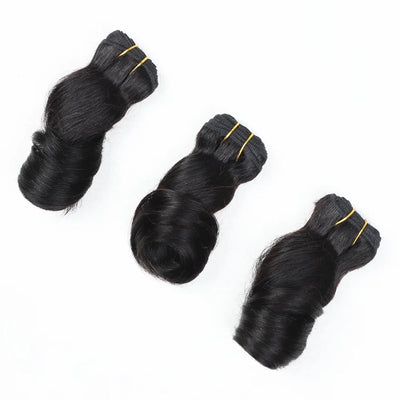 3pcs  Loose Wave Short Curly Hair Bundles Brazilian Hair Weave Bundles 100% Human Hair Bundles Hair Extension Human Hair Bundles