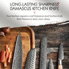 HEZHEN 1-5PC Knife Set Professional Damascus Steel  Chef Santoku Bread Utility Paring Cook Knife For Meat Sharp Kitchen Knife