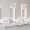 JHK Led 64"x21" Full Length Mirror Standing Hanging or Wall-Mounted Mirrors with Stand Aluminum Alloy Frame For Living Room