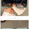KAMMPT Square Oversized One-pieces Sunglasses Men Women Trendy Gradient Goggle Eyewear Fashion Luxury Brand Design Sun Glasses