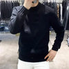 Men's Clothing Green Knit Sweater Male Letter Plain Solid Color Pullovers Sheap Korean Fashion Classic Jumpers A Overfit Heated