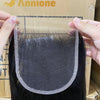 Annione 13x4 Straight Frontal Lace Only Real HD Transparent Lace 4x4 5x5 Closure 100% Brazilian Human Hair HD Pre plucked Lace