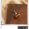 MHS.SUN High Quality Bubble Initial Necklace Letter A-Z Silver Color Zircon 26 Initial Balloon Pendant For Women Men Jewelry