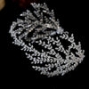 ASNORA New Tiara Cubic Zirconia Crown Diadema Bridal Wedding Hair Accessories CZ Leaf Crystal Headbands Couronne Party Jewelry