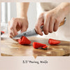 XINZUO 1-8pcs Kitchen Knife Set 73 Layers Custom Damascus Steel 15°±1 Per Side Steel Blade with Olive Wood Handle