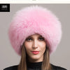 Hot Sale 100% natural Fox Fur Hat Women Cap Thick Fur Cap Winter Warm Hat Female Fashion For Women Hat With Earmuffs Hat