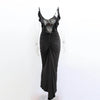 Ruffles Backless Sheath Bodycon Maxi Dresses Party Sleeveless Camisole Robe Femme V Neck Summer Dress Woman Sexy Vestidos Mujer