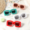 3-12 Years New Square Sunglasses for Boys Girls Y2K Retro Design Shades Candy Color Goggle Sun Glasses Kids Children Eyewear