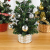 20/29cm Mini Christmas Tree Desktop Ornaments Artificial Plants Pine Needle Tree With Xmas Balls New Year Party Home Decor Gifts
