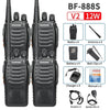 2/4PCS Baofeng BF-888S V2 Walkie Talkie Dual Band Portable Long Range Standby UHF 400-470MHz USB Ham Two Way Radio for Hunting