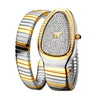 Classic Snake Shape Watch For Women Gold Silver Scaleable Bracelet Womens Watches Bling Diamonds Quartz Ladies Wristwatch