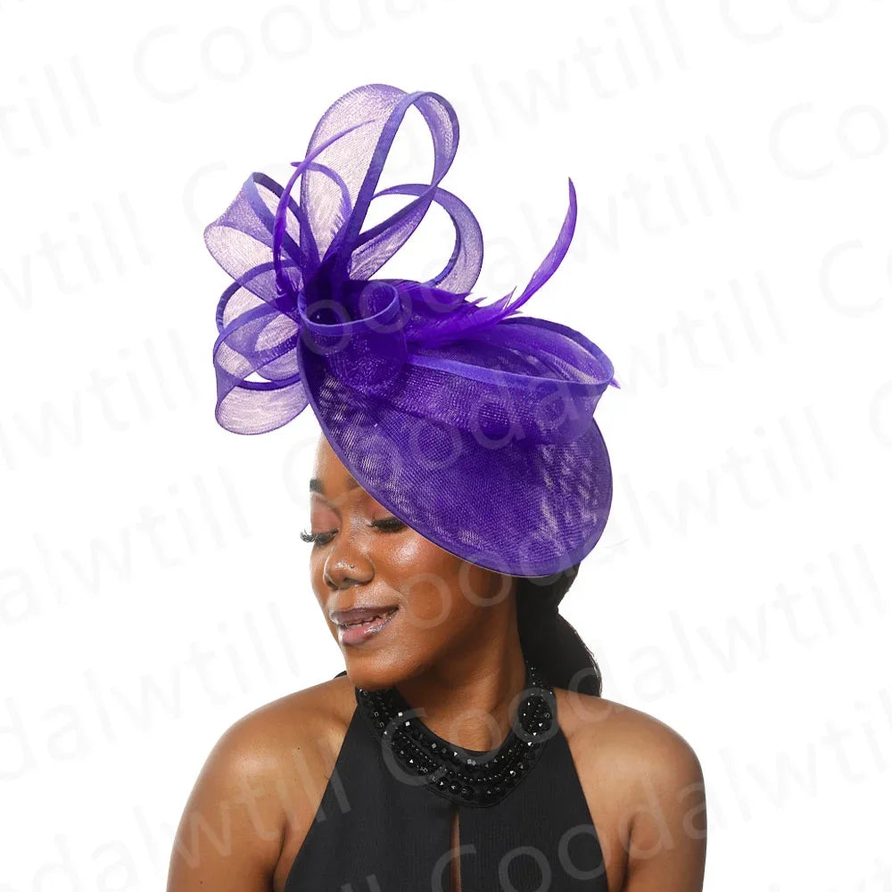 Mesh Fascinator Headpiece Women Formal Event Derby Headpiece Ladies Eleagnt Mariage Millinery Cap Fashion Wedding Fascinator Hat