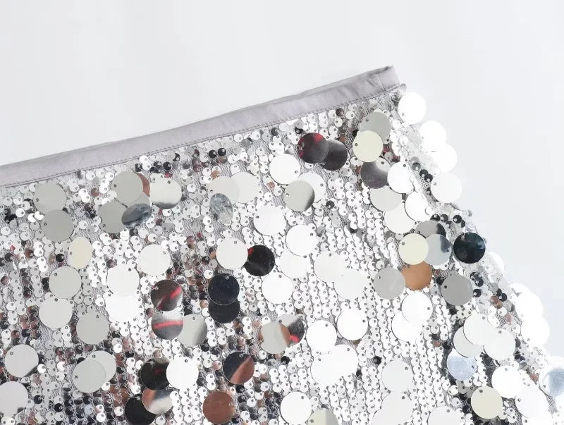 Party Club Stage Show Mini Skirts for Women Clothing Fashion Clothes Sexy Streetwear Dance Bling Sequined Hot Girls