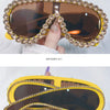Oversized Punk Rhinestones Sunglasses Women 2024 Luxury Brand One-Piece Y2K Sports Sun Glasses for Lady Steampunk Eyewear UV400
