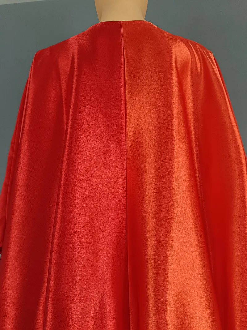 Abayas For Women Dubai African Muslim Fashion Dress Caftan Marocain Evening Party Dresses Satin Boubou Robe Djellaba Femme 2025