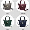 Retro Classic Women's Fashion Handbags Pure Color Design Metal Lock Buckle Accessories Ladies Shoulder Bags Minimalist Versatile