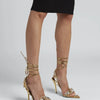 2024 Luxury Rhinestone Pointed Sandals Prom Super High Heel Sandals Slim Heel Dress Show Sandals Oversized 34-43 Women's Shoes