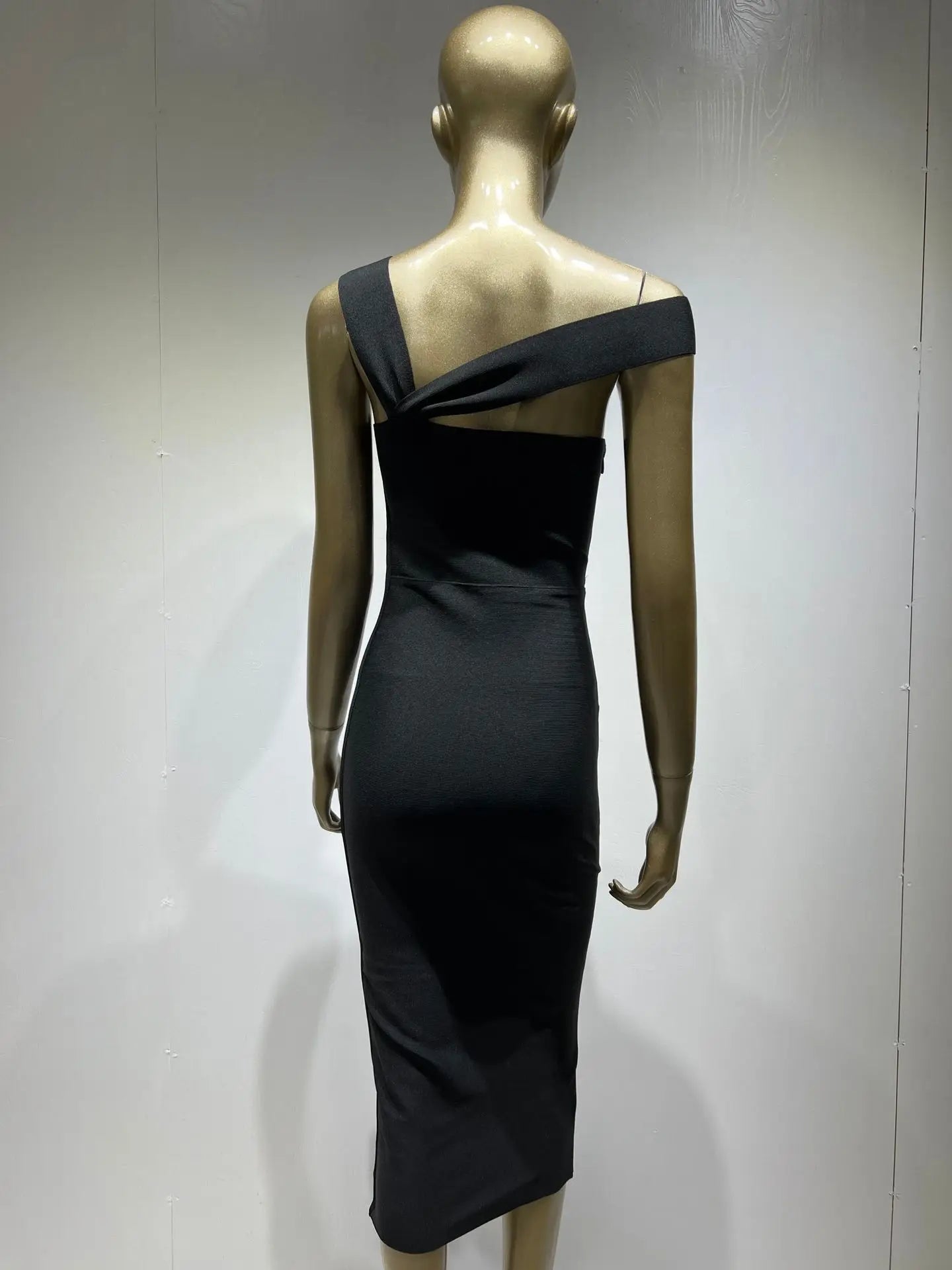 Women Summer Sexy Hollow Out Brown Midi Knee Length Bodycon Bandage Dress 2023 Designer Elegant Evening Party Dress Vestido