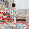 Matching Christmas Pajamas Set for Family Festive Tree Print Sleepwear for Mommy and Me Matching Tops and Pants for a Cozy