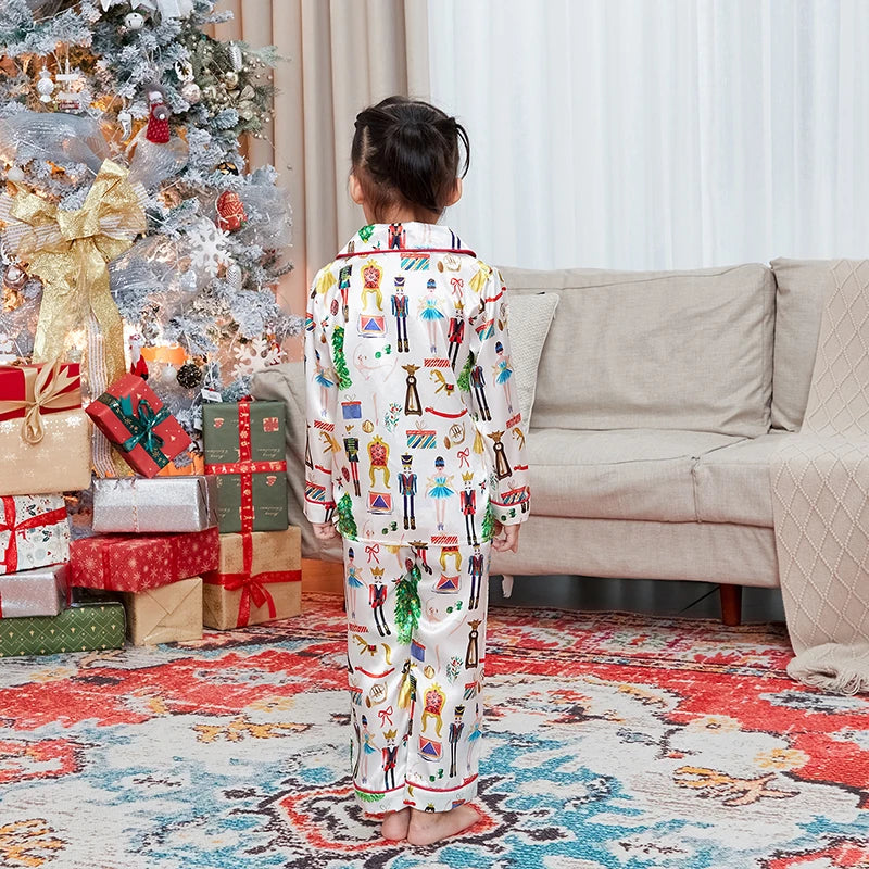 Matching Christmas Pajamas Set for Family Festive Tree Print Sleepwear for Mommy and Me Matching Tops and Pants for a Cozy