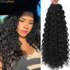 Beach Curl Crochet Hair Gogo Curl Crochet Hair 18 Inch Ombre Brown Blonde Bug Ginger T30 Synthetic Deep Wave Twist Crochet Braid