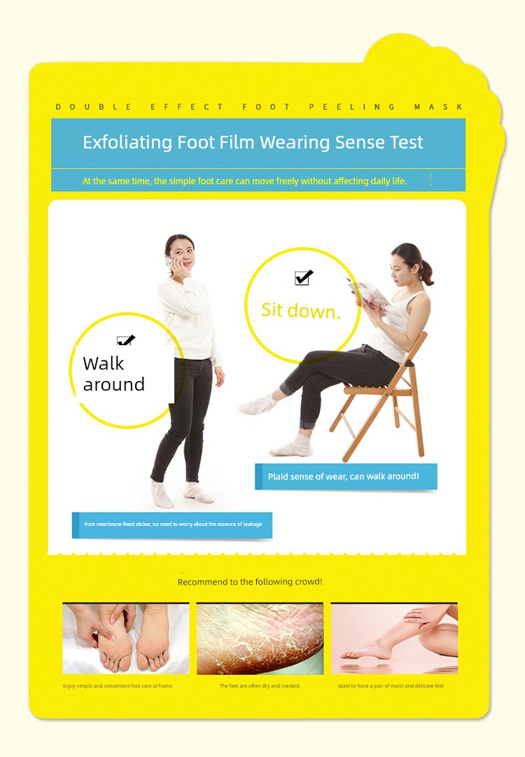 South Korea Die Enjia Double Exfoliating Dead Skin Calluses Moisturizing Foot Mask Tender White Feet Sole Care Tender Foot Mask