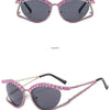 XJiea 2024 Designer Rhinestone Sunglasses For Women Luxury Brand Fashion Steampunk Men Eyeglasses Party Beach Shades Accessory