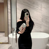 High-End Textured Square Box-Shaped Evening Bag Clutch Bag Chain Bag Banquet Bag Cheongsam Bag Evening Dress Bag Wedding Bag