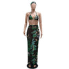 Cover Up Skirt Swimsuit Women Strapless Tank Crop Tops And Patchwork Skirt Fashion Pleated Beach Swimwear Bikini 2024 Summer