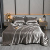 Luxury 100% Silk Bedding Set with Duvet Cover Set Double King Queen Size Bedding Cover Kit 4pcs Bed Cover Bed Linen Sets