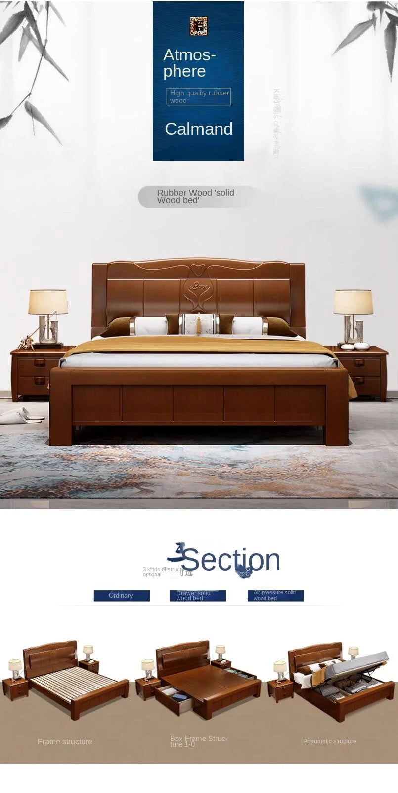 European Luxury Soft Bedroom Set Modern High End Storage Queen Bedroom Set Wood Cool Apartment Meuble De Chambre Furniture