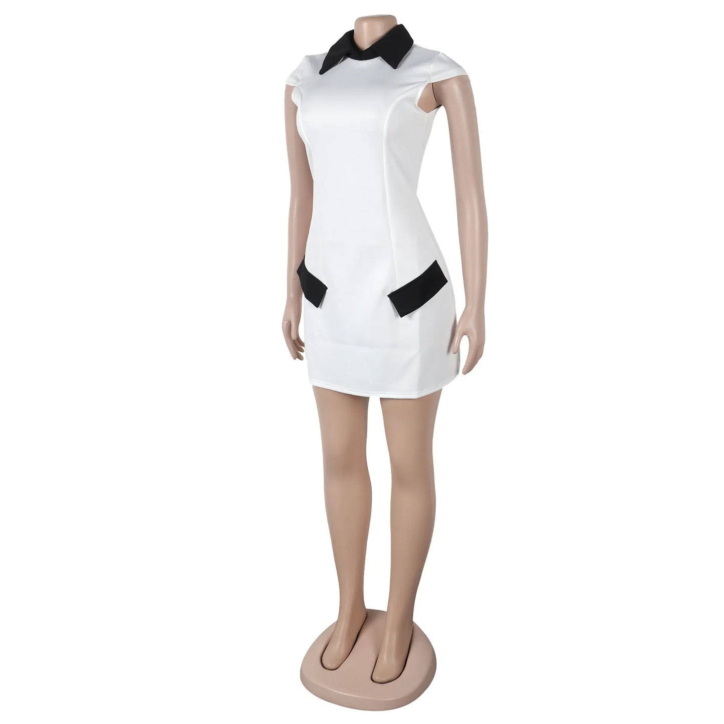 Ladies Streetwear Sleeveless Bodycon Dress 2024 Summer Autumn Women Mini Dresses Women Sweatshirts White Black Dress Clothing