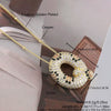 MHS.SUN New Leopard Bubble Letter Necklace Gold Plated Chunky Bubble Zircon 26 Initial Pendant Necklace Women Fashion Jewelry