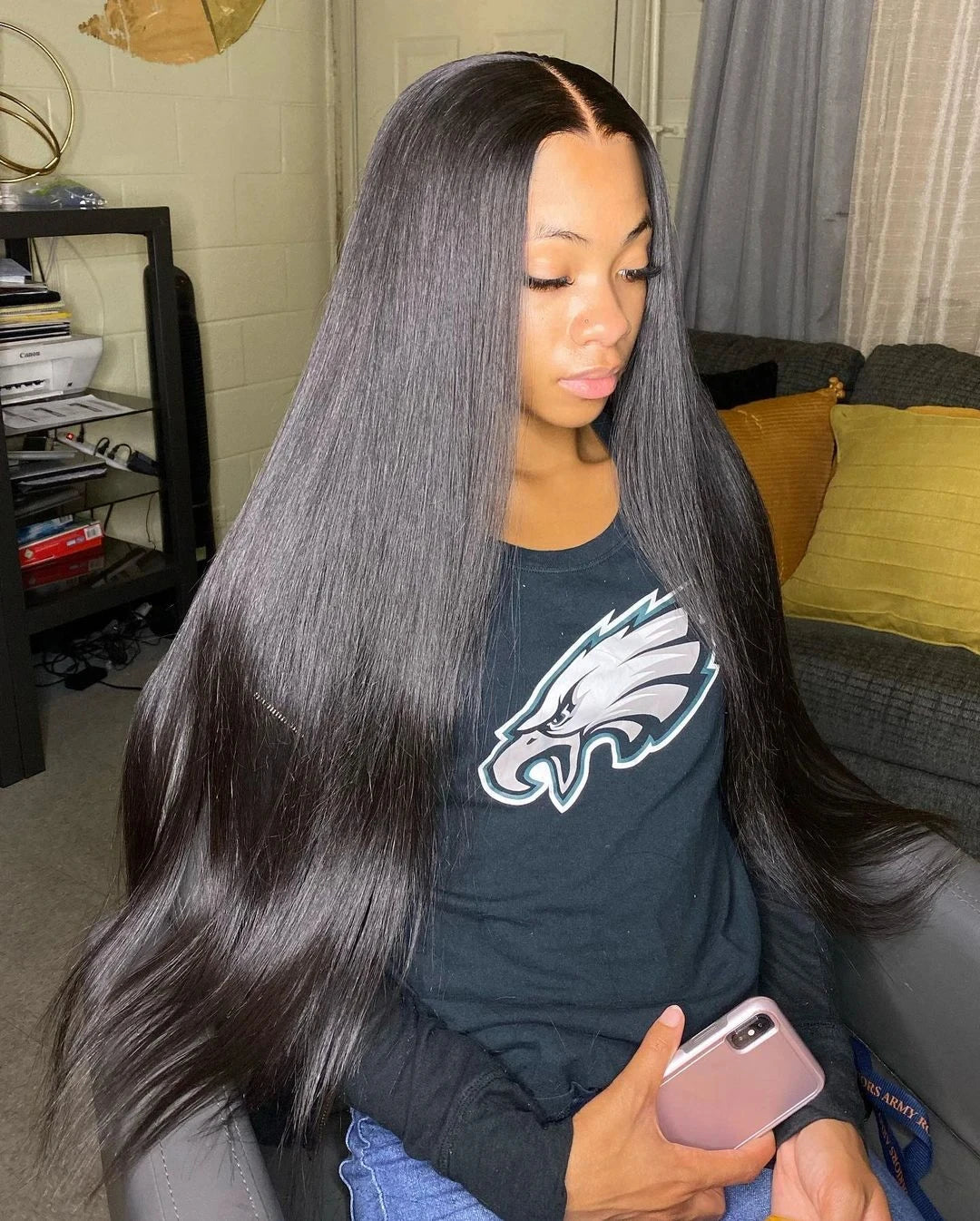 28 30 Inch 6x4 4x4 Pre-Cut Glueless Wig Human Hair Ready To Wear Straight Glueless Wigs Pre-Plucked Top Brazilian Wigs for Women