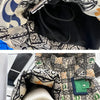 2023 European Station Winter New Down Jacket Women's Warm Fashion Short Color Patchwork Graffiti thick White Duck Down Coa