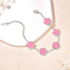 Lucky Clover Women's Hand Bracelets Double Sided Flowers Jewellery Gifts Stainless Steel Bracelet Gold Plated Bracelets Man