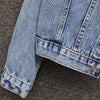 Denim Coat Women Denim Coat Turn Down Collar Single Breasted Full Sleeve Jackets Loose Casual Regular Short Jacket 2024