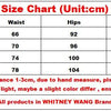 WHITNEY WANG Designer Style 2025 Autumn Fashion Streetwear Hollow Out Diamonds  Trousers Women StylishPants