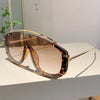 KAMMPT Y2k Stylish Women Sunglasses Fashion Gradient Outdoor Sports Shades Trendy Luxury Brand Design Futuristic Men Sun Glasses