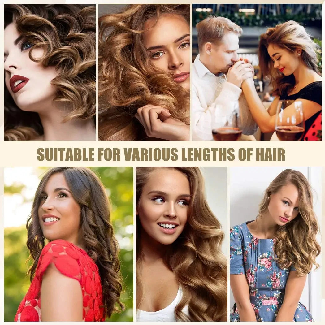 2024 Best Hair Curling Wand 28mm Automatic Rotating Curling Iron for Professional Big Waves and Inward Curls