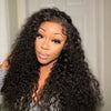 Snwprin 360 HD Full Lace Curly Human Hair Wigs Preplucked 13x6 Lace Frontal Wig Deep Wave Glueless Human Hair Ready To Wear 30In