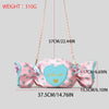 Cute Candy Design Crossbody Bag for Women Creative Funny Shoulder Bags Colorful Pvc Bag for Girls Harajuku Love Hearts Purses
