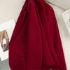 Women Blazer Ladies Red Green Beige Black Solid Female Business Work Wear Slim Formal Jacket Coat For Autumn Winter