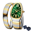 Classic Snake Shape Watch For Women Gold Silver Scaleable Bracelet Womens Watches Bling Diamonds Quartz Ladies Wristwatch