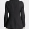 TWOTWINSTYLE Patchwork Lace Up Hollow Out Blazer For Women Notched Collar Long Sleeve Tunic Designer Blazers Female Fashion New