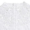 Mlaiscsr Elegant White Jumpsuits with Sashes Club Outfit for Women Lace Patchwork Short Sleeve Birthday Party One Piece Rompers